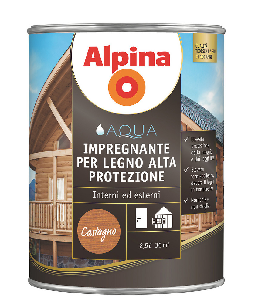 ALPINA IMPREGNANTE ALTA PROTEZIONE PER LEGNO AD ACQUA